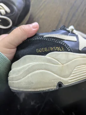Golden Goose Deluxe Brand Running Sole In Black Nappa And Suede Sneakers thumbnail 9