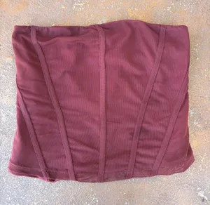 Free people Burgundy corset tube crop top sz xs #y2k #goingout thumbnail 1