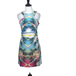 Fairground Kryptonite Tropical Lagoon Cutout Mini Dress Size Small NWT thumbnail 2