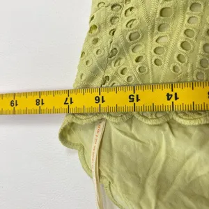 NWOT Farm Rio Embroidered Eyelet A-Line Asymmetry Beads Midi Dress Size L Cotton thumbnail 15