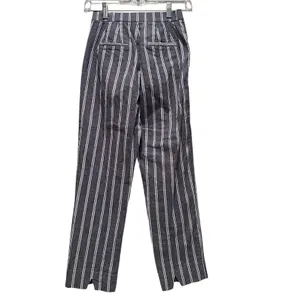 Brandy Melville John Galt Blue Gray White Pinstripe Cotton Trouser‎ Pants XS thumbnail 2