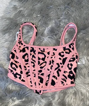 SheIn Cheetah Crop Top thumbnail 3