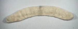 Vintage Genuine Fur Shawl Stole Wrap Cream Ivory Soft thumbnail 1