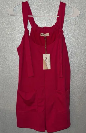 New In Hot Pink Romper thumbnail 1
