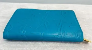 Yves Saint Laurent YSL Vintage Turquoise Compact Bifold Wallet - Preowned thumbnail 10