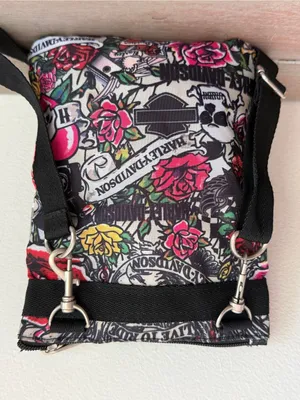 Harley-Davidson® X-Body Tattoo Art Crossbody Bag Sling Purse Skulls Flowers thumbnail 5