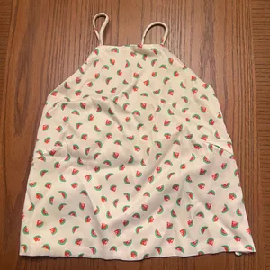 ZARA Watermelon Print Satin Effect Crisscross Lace-Up Tie Back Crop Top‎ Size XS thumbnail 15