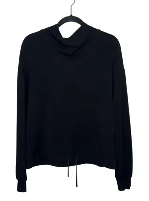Varley Pullover Sweatshirt Women Small Black Excellent Funnel Neck Drawstring thumbnail 1