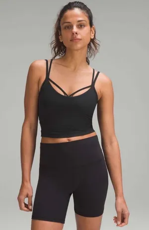 lululemon Align Strappy Ribbed Tank Top size 4 Black thumbnail 1