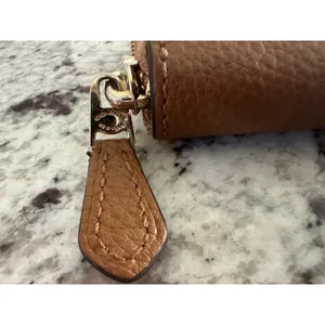 Coach Tan Leather Zip Around Continental Wallet thumbnail 3