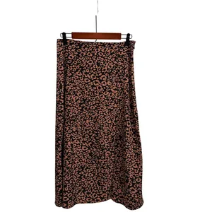 SHEIN Animal Print High Waist Leopard Midi Maxi Flowy Skirt Size Women's 6 thumbnail 2