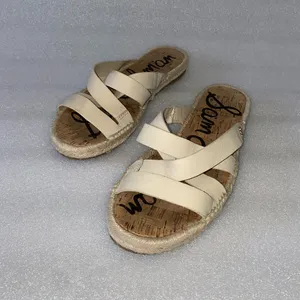 Sam Edelman Averie Suede Espadrille Sandals Tan size 9 thumbnail 2