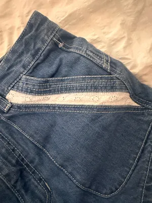 Free People Denim Shorts Eyelet detail thumbnail 5