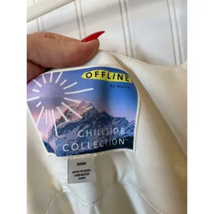 Aerie Offline Chillside Snowboard Ski Pants White Winter Outdoor Size M thumbnail 4