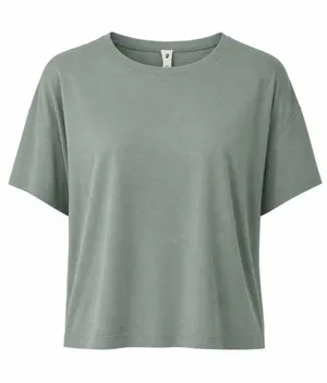 Lululemon Cates Cropped Tee Sage Green Size 12 thumbnail 1