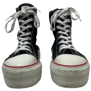 Vintage Y2K Nana Black Platform Sneakers Women’s Size 9 Goth Grunge thumbnail 2
