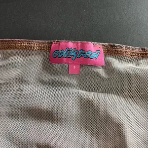 EDIKTED Abstract Animal Print Strapless Sleeveless Tube Top Shirt Sz S Y2K EUC thumbnail 4