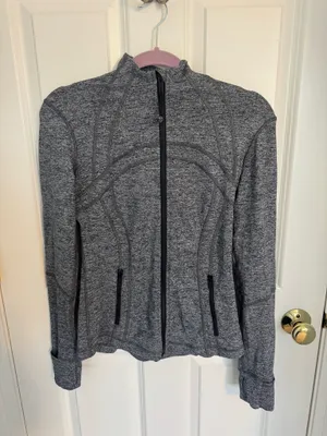 Lululemon Define Jacket Heathered Black 6 thumbnail 2