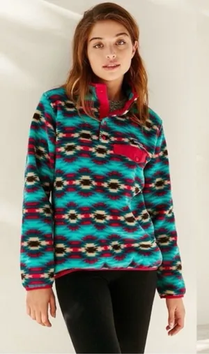Patagonia Synchilla Lightweight Snap-T Fleece Pullover Wild Desert Beryl Green thumbnail 1
