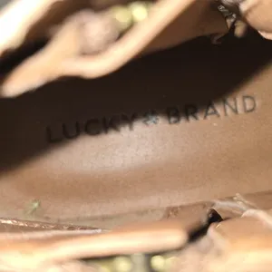 Lucky Brand Brown Ankle Booties with Suede Finish thumbnail 6