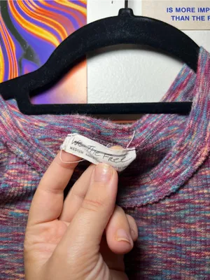 We The Free Multi-Color Sleeve Cold-Shoulder Top thumbnail 4