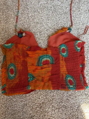 Zara Tie-Back Crop Halter Top thumbnail 2