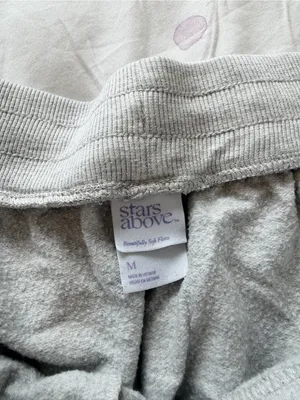 stars above Light Gray Cozy Drawstring Athletic Shorts thumbnail 3