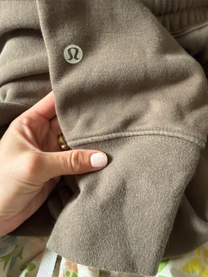 Lululemon Neutral Brown Drawstring fleece Sweatpants jogger size 4! thumbnail 4
