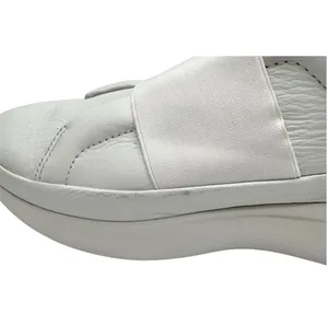 Women’s UGG Libu Stretchy White Leather Slip On Sneakers Sz 8.5 Elastic Narrow thumbnail 7