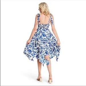 ALEXIS‎ x Target BOTANICAL WHITE BLUE FLORAL SLEEVELESS MIDI Size Small thumbnail 4