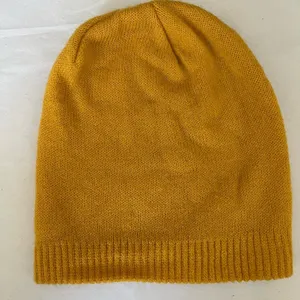 Mustard Yellow Knit Beanie gently worn thumbnail 1