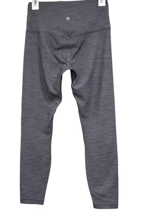 Lululemon Align Pant II 25" Mini Herringbone Heathered Black White / Black Sz 8 thumbnail 10