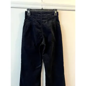 Free People We The Free Jayde Flare Pants Black Corduroy Size 27 thumbnail 6