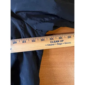 In Front Windbreaker Jacket Women's Size 2XL Black Hooded Single Breasted thumbnail 10