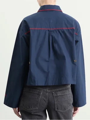 Damson Madder Lykke shirt in navy new nwt thumbnail 3