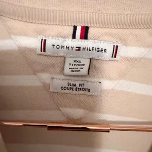 Tommy Hilfiger Polo Dress Womens XXS Tan‎ White Striped Slim Fit Preppy Sporty thumbnail 6