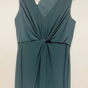BHLDN Green Sleeveless Draped V-Neck Maxi Dress thumbnail 6