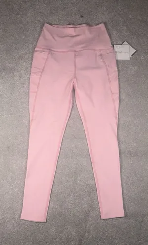 Beyond Yoga Spacedye High Waisted Midi Leggings Fresh Pink Heather Size L NWT thumbnail 1
