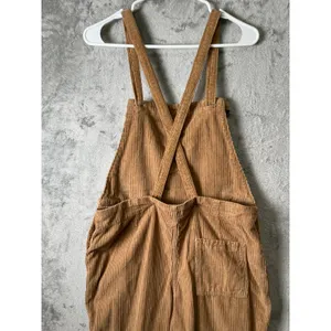Faherty Brown Corduroy‎ Jumpsuit Overalls Straight Leg Utility Casual Small thumbnail 2