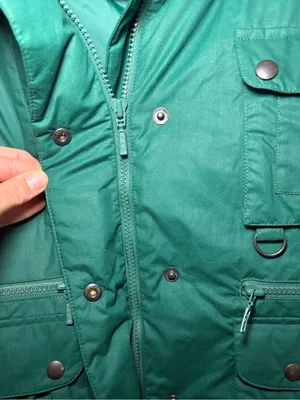 Eddie Bauer Vintage Goose Down Green Utility Vest Womens Large Made in USA thumbnail 6