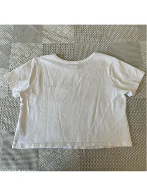 Champion Heritage White Crop T-Shirt Large thumbnail 3