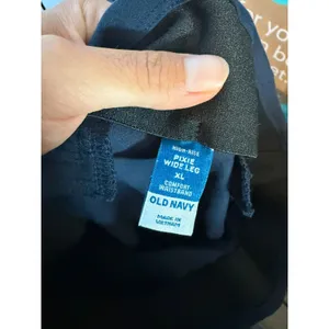 Old Navy Navy Blue Pull On Wide Leg Pixie Pants thumbnail 4