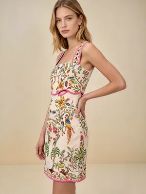 NWOT FARM Rio Linen Convertible 2‑in‑1 Dress Detachable Top & Skirt set Sz M thumbnail 2