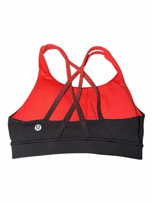 lululemon athletica Red to Black Ombre Crisscross Back Sports Bra thumbnail 2