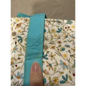 Handmade Quilted Cottage Core Coastal Grandma Beach Tote Floral thumbnail 12