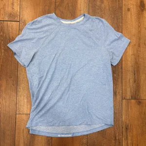 Lululemon License to Train Classic Fit T Shirt Blue Performance Stretch Size 8/M thumbnail 2