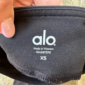 Alo Yoga Undertone Legging Two Tone Black Ankle Zipper Women's Size XS thumbnail 10