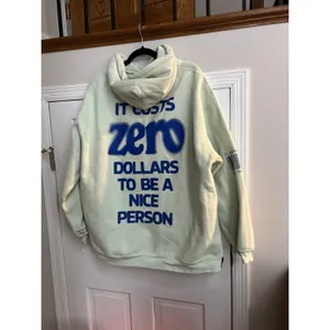 Mayfair Group "It Costs $0.00 To Be A Nice Person" hoodie in a light green L-xl thumbnail 3