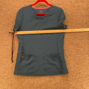 Heartsoul Scrub Top Teal‎ Medium Blue thumbnail 11