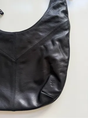 Frye Gina Black Leather Hobo Bag thumbnail 4